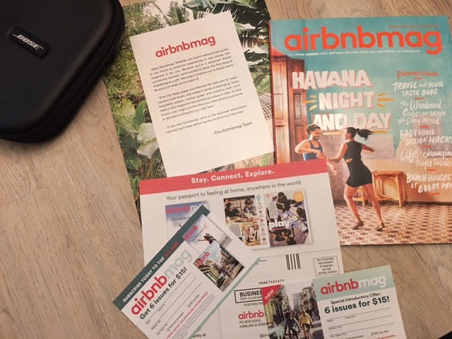 Photo of new airbnbmag and inserts